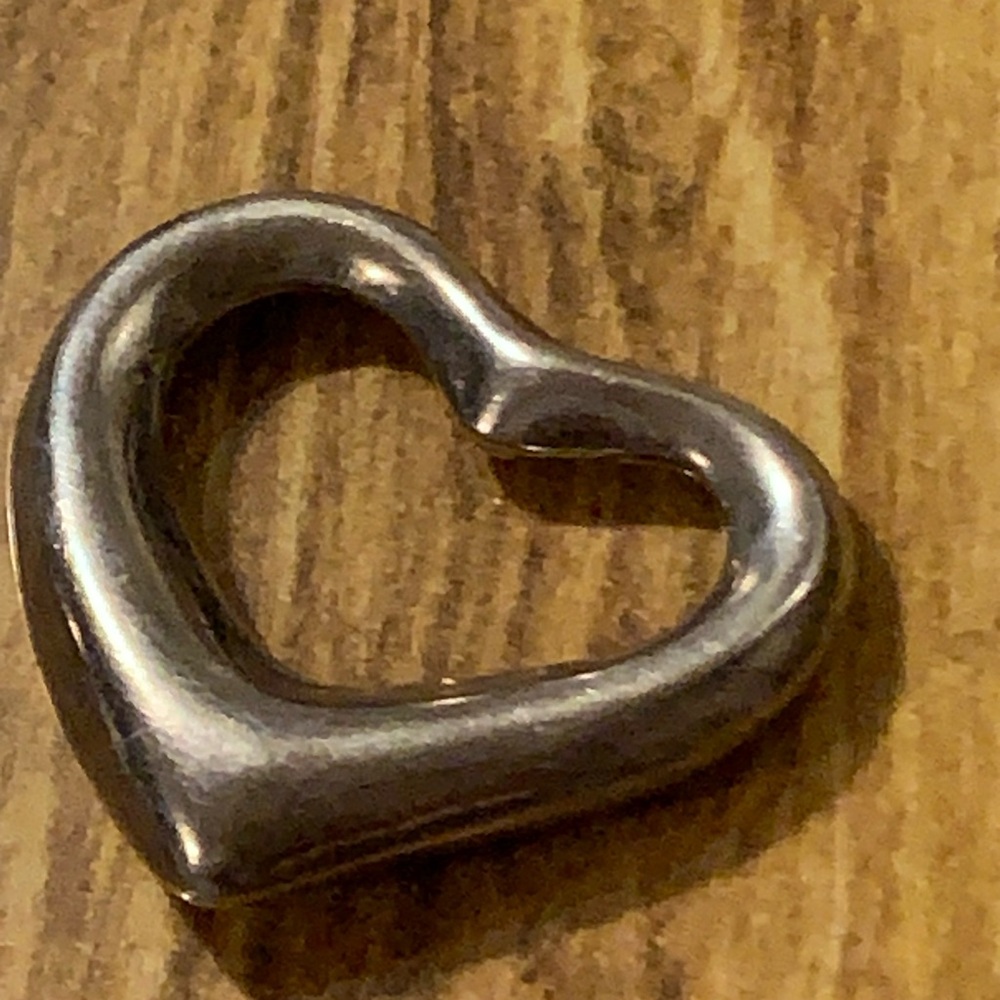 Sterling Silver heart pendant.